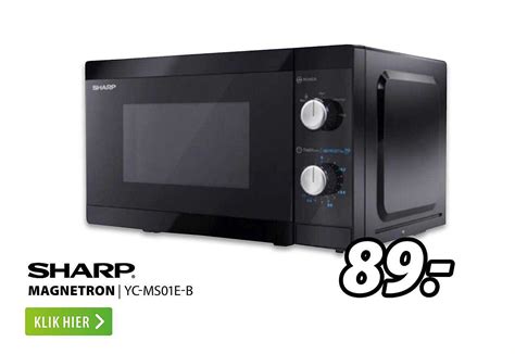 Sharp Magnetron YC MS01E B Aanbieding Bij Expert 1Folders Nl