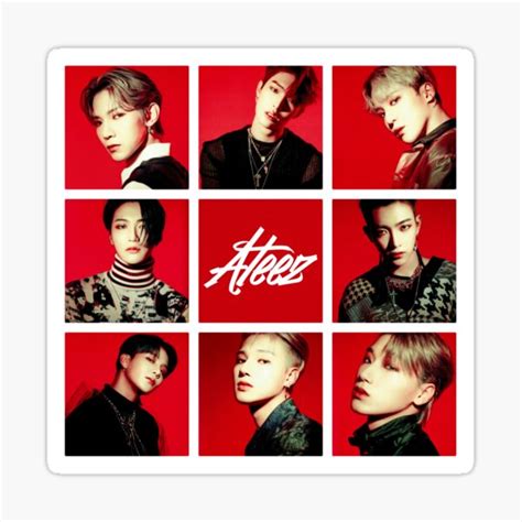 Ateez Sticker For Sale By 95amy Redbubble