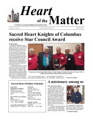 Fillable Online Sacredheart Church Sacred Heart Knights Of Columbus