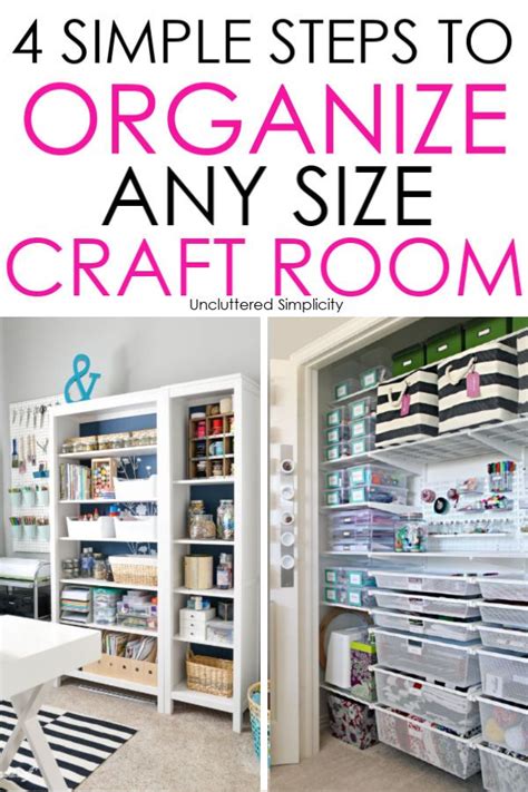 4 Simple Steps To Organize Craft Supplies Conquer Craft Clutter