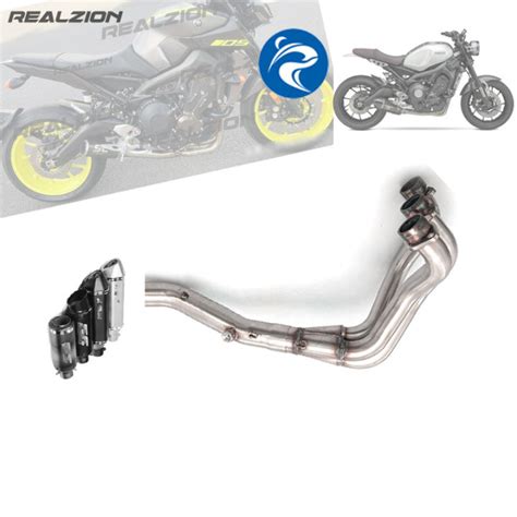 REYGEAK 51mm Big Elbow MT09 XSR900 Exhaust Mufflers Pipes For Yamaha MT