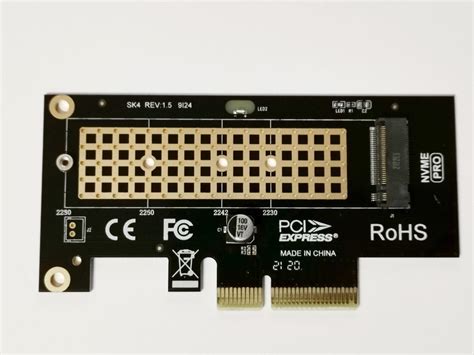 SSD M 2 NVme adaptér do PCI E x1 slotu Aukro