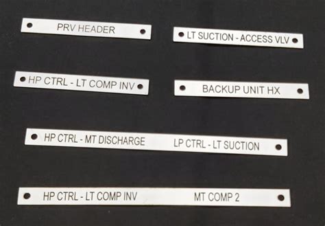 Compliance Plates Millenium Engraving