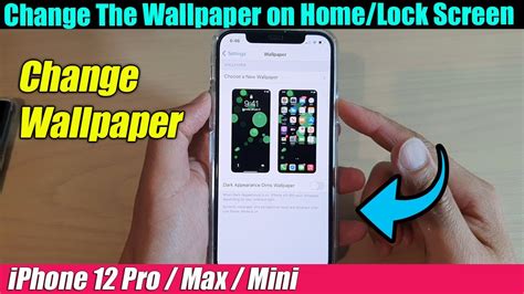 Iphone Pro How To Change The Wallpaper On Home Lock Screen You