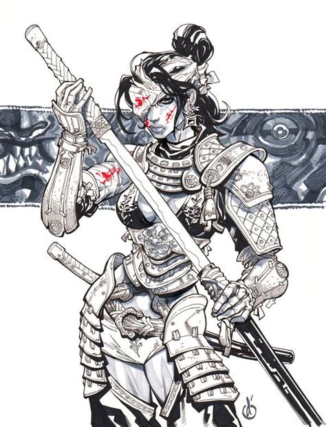 Female Samurai Drawing At Getdrawings Free Download