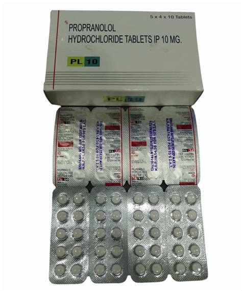 Propranolol Hydrochloride Tablet At Rs Stripe