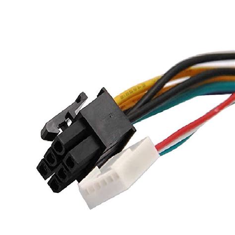 Paruht Atx Main 24 Pin Female To 6 Pin Male 6 Pin Pci E Psu Power Adapter Supply Cable Connector