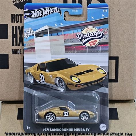 Hot Wheels Lamborghini Miura Sv Exclusive Series Vintage Shopee Malaysia