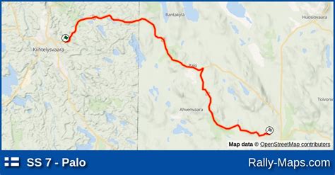 SS 7 Palo stage map Itäralli 2010 RALLI SM Rally Maps