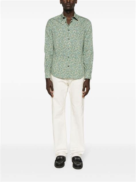 Paul Smith Floral Print Organic Cotton Shirt Farfetch