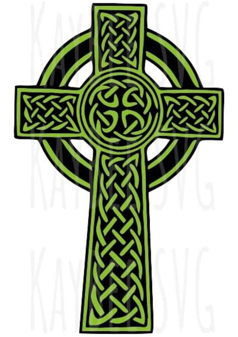 Celtic Cross St Patricks Day Svg Png  Clipart Digital Cut File