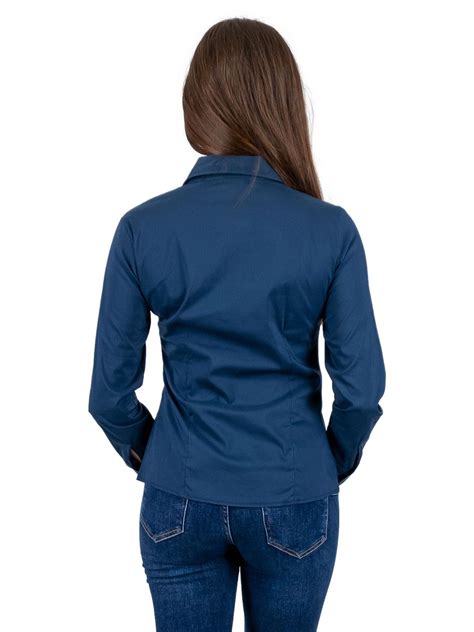 Camicia Donna O Camicetta A Manica Lunga Con Chiusura Bottoni