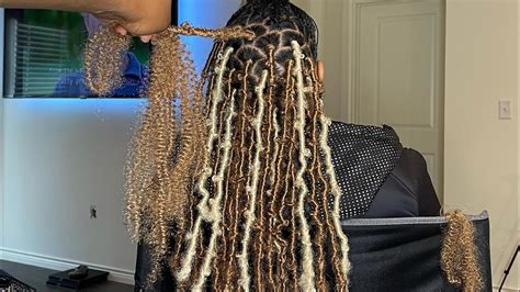 Butterfly Bob Faux Locs Tutorial Blonde Butterfly Locs Very Detailed Youtube