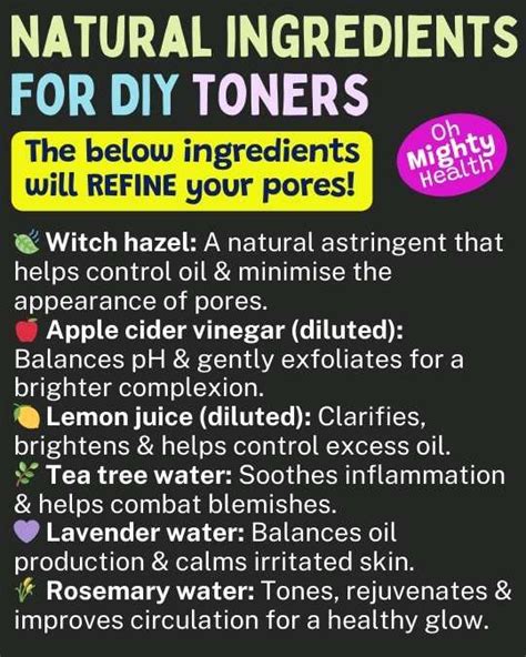 Time To Make Your Own Natural Toners Recipes For Every Skin Type Oh