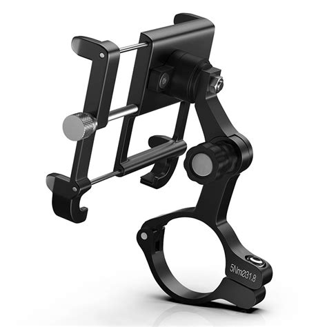 GUB Bike Phone Holder Aluminum 360 Degree Rotating Adjustable Slip