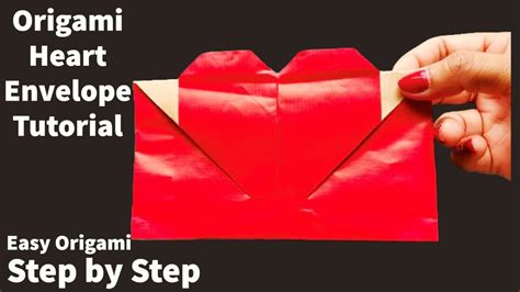 Easy Origami Heart Envelope Tutorial Origami Envelope Tutorial How To Make Origami Envelope