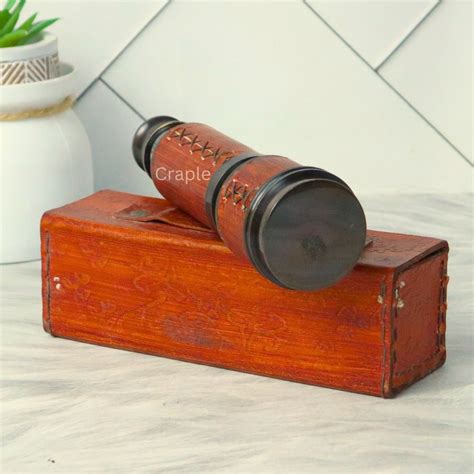 15.75" Antique-Finished Brass Telescope