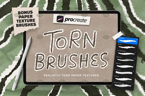 Free download Procreate torn paper effect brushes - Procreate brushes