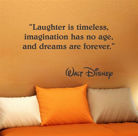 Laughter Is Timeless Walt Disney Wall Quote Vinyl Wall Art Etsy