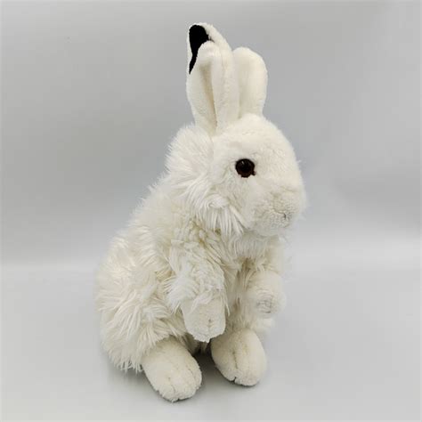 Peluche Lapin Blanc Noir WWF