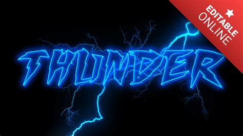 Thunder Text Effect | Font Generator