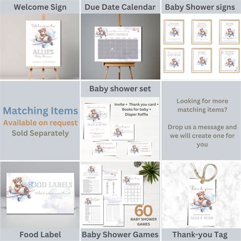 Hot Air Balloon Baby Shower Invitation Adventure Awaits Etsy