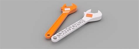 3D Printed Crescent Wrench Pair by O3D | Pinshape