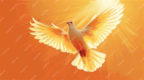 Premium Photo | Bible holy spirit dove in flight Illustration of the ...