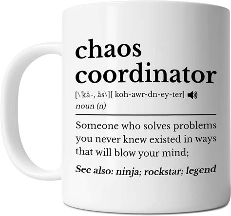 Amazon Flexisavvy Chaos Coordinator Mug Cup Office Mug Chaos