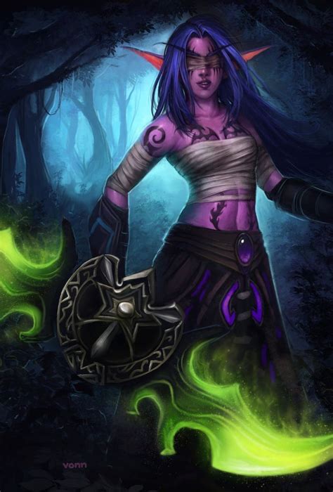 Night Elf Female Demon Hunter Warcraft Characters World Of Warcraft