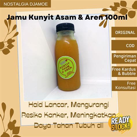 Jual Minuman Jamu Kunyit Kunir Asam Asem Nostalgia Ml Shopee Indonesia