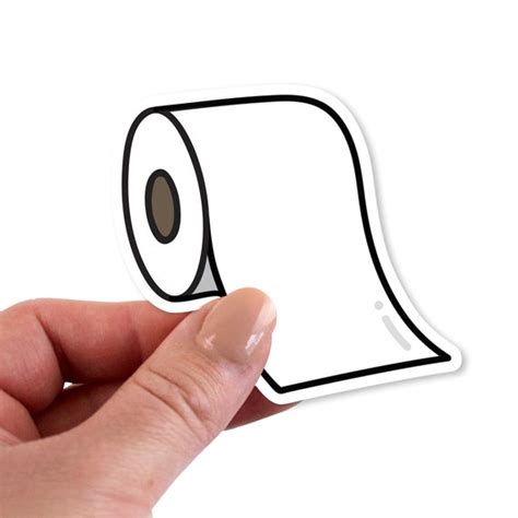 Toilet Paper Stickers Toilet Paper Sticker Toilet Paper Etsy