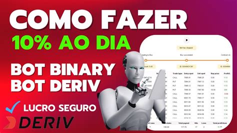 BINARY DERIV COMO FAZER 10 AO DIA NO AUTOMÁTICO Melhor e lucrativo