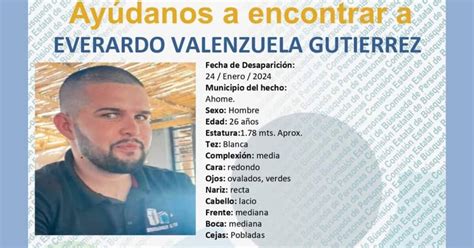 Everardo Valenzuela salió de su casa en Ahome y no supieron más de él