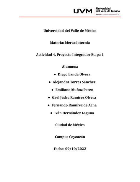 Actividad Proyecto Integrador Etapa Merca Universidad Del Valle