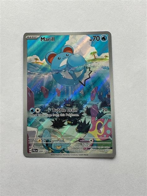 Marill 204 193 Paldea Evolved Full Art Pokemon TCG Values MAVIN