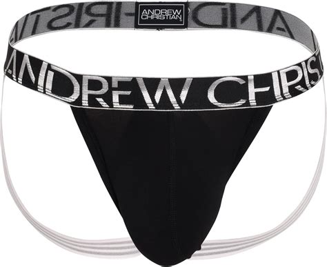Amazon Andrew Christian Happy Modal Jock W Almost Naked Black Large Clothing Shoes