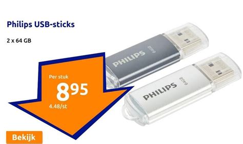 Philips Usb Sticks X Gb Promotie Bij Action