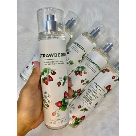Cod Bbw Strawberry Fragrance Mist Ml Best Seller Shopee Philippines