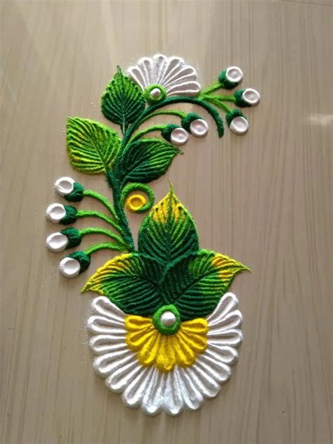 31 Easy Flower Rangoli Ideas to Brighten Your Space - Flowerrangoli.com