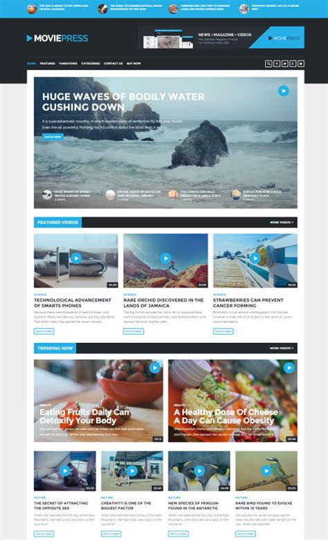 28+ Responsive Video Website Themes & Templates | Free & Premium Templates