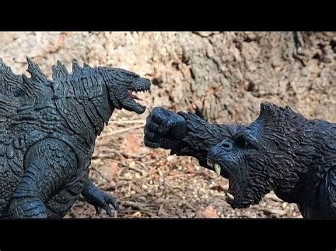 Godzilla Vs Kong Forest Battle A Stopmotion Animation YouTube