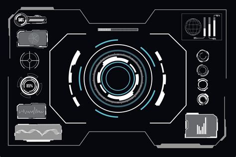 Abstract Technology Futuristic Concept Hud Interface Hologram Elements