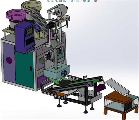 【中南】包装设备 自动螺丝包装机3d模型下载三维模型solidworks模型 制造云 产品模型