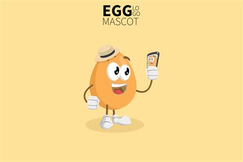 Cartoon Egg Mascot Vector Illustration Of A Cute Brown Egg Character