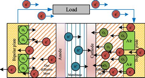 A General Schematic Of The Pemfc Stack Download Scientific Diagram