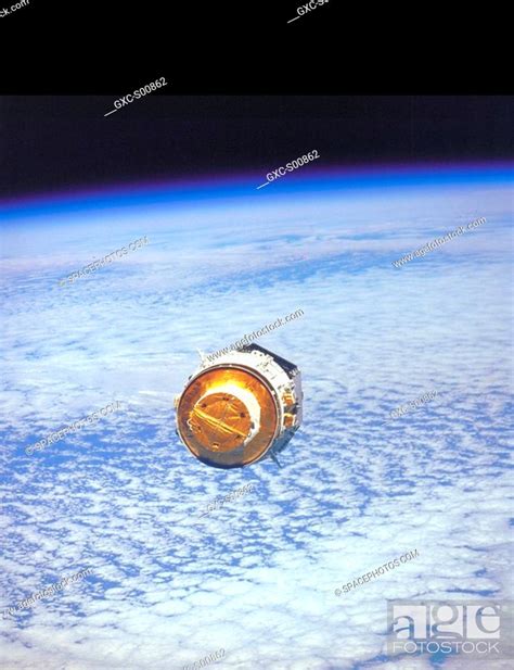 Tracking And Data Relay Satellite Tdrs As Seen From Space Shuttle