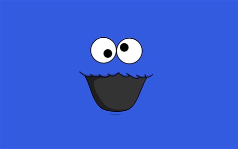 Sesame Street Cookie Monster clipart, Cookie Monster, blue background ...