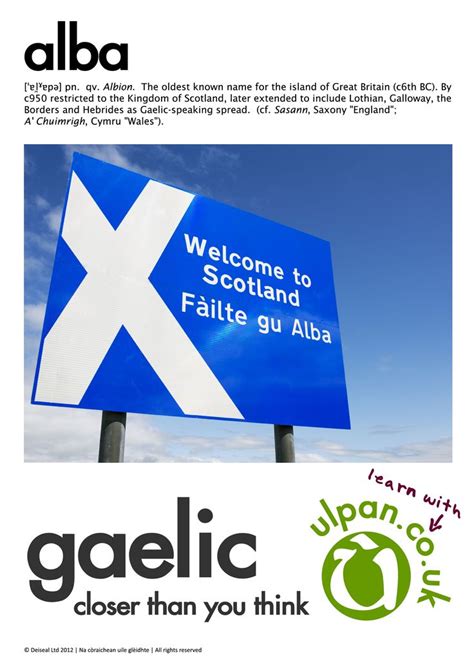 78 best images about Scots Gaelic on Pinterest | English, The heritage ...