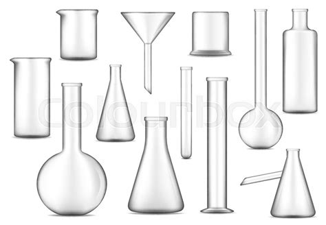 Lab Glass Vector Design Of Chemical Stock Vector Colourbox